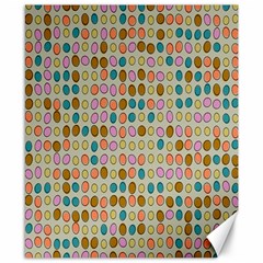 Retro Dots Pattern Canvas 8  X 10 