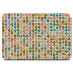 Retro Dots Pattern Large Doormat