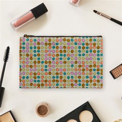 Retro Dots Pattern Cosmetic Bag (medium)