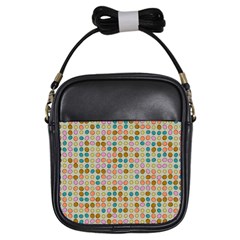 Retro Dots Pattern Girls Sling Bag