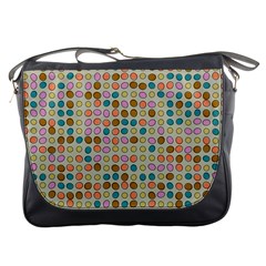 Retro Dots Pattern Messenger Bag