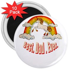 Best  Dad  Ever  3  Magnets (10 Pack)  by redcow