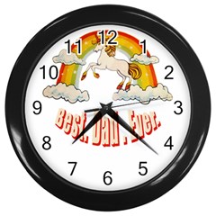 Best  Dad  Ever  Wall Clocks (black) by redcow