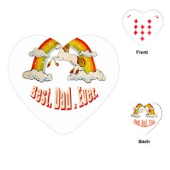 Best  Dad  Ever  Playing Cards (heart)  by redcow