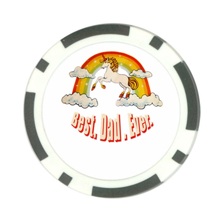 Best. Dad. Ever. Poker Chip Card Guards (10 pack) 