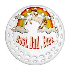 Best  Dad  Ever  Ornament (round Filigree) 