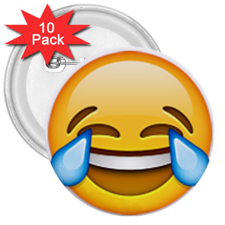 Cryingwithlaughter 3  Buttons (10 pack) 