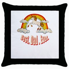 Best  Dad  Ever Throw Pillow Cases (black)