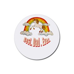 Best  Dad  Ever Rubber Coaster (round) 