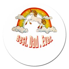 Best  Dad  Ever Magnet 5  (round) by redcow