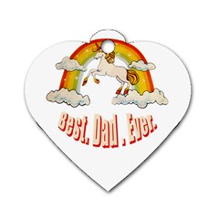 Best  Dad  Ever Dog Tag Heart (one Side)