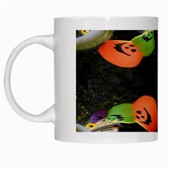 Floating Pumpkins White Mugs