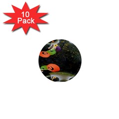 Floating Pumpkins 1  Mini Magnet (10 Pack) 