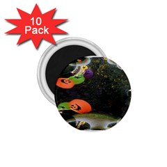 Floating Pumpkins 1 75  Magnets (10 Pack) 