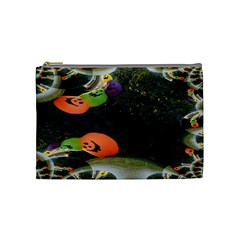 Floating Pumpkins Cosmetic Bag (medium)  by gothicandhalloweenstore