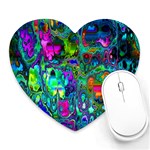 Inked Spot Heart Mousepad Front