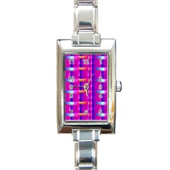 Pink Cell Mate Rectangle Italian Charm Watches by TheWowFactor