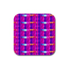 Pink Cell Mate Rubber Square Coaster (4 Pack)  by TheWowFactor