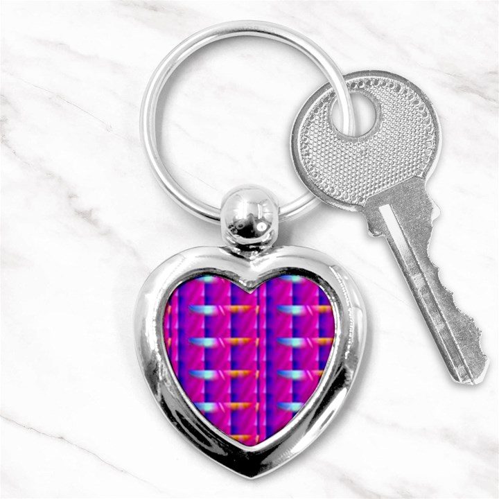 Pink Cell Mate Key Chains (Heart) 