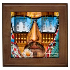 Graffiti Sunglass Art Framed Tiles