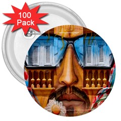 Graffiti Sunglass Art 3  Buttons (100 Pack)  by TheWowFactor