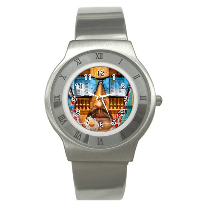 Graffiti Sunglass Art Stainless Steel Watches