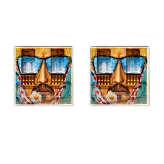 Graffiti Sunglass Art Cufflinks (square)