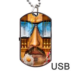 Graffiti Sunglass Art Dog Tag Usb Flash (one Side)