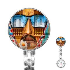 Graffiti Sunglass Art Stainless Steel Nurses Watches