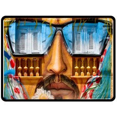 Graffiti Sunglass Art Double Sided Fleece Blanket (large)  by TheWowFactor