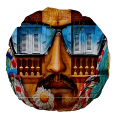 Graffiti Sunglass Art Large 18  Premium Flano Round Cushions