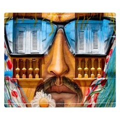 Graffiti Sunglass Art Double Sided Flano Blanket (small) 