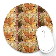 Butterflies Round Mousepads