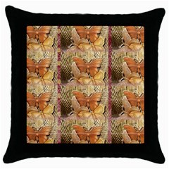 Butterflies Throw Pillow Cases (black)