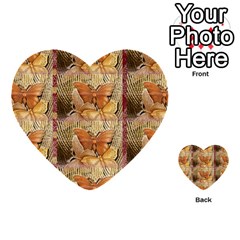 Butterflies Multi-purpose Cards (heart)  by TheWowFactor