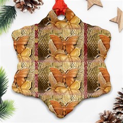 Butterflies Snowflake Ornament (2-side) by TheWowFactor