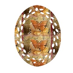 Butterflies Ornament (oval Filigree) 