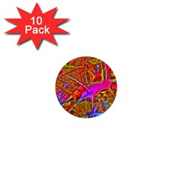 Biology 101 Abstract 1  Mini Buttons (10 Pack) 