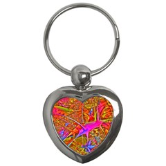 Biology 101 Abstract Key Chains (heart) 