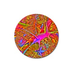 Biology 101 Abstract Magnet 3  (round)