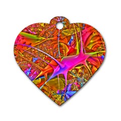 Biology 101 Abstract Dog Tag Heart (one Side)