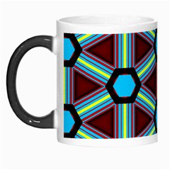 Stripes And Hexagon Pattern Morph Mug