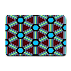 Stripes And Hexagon Pattern Small Doormat