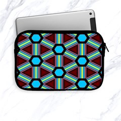 Stripes And Hexagon Pattern Apple Ipad Mini Zipper Case by LalyLauraFLM