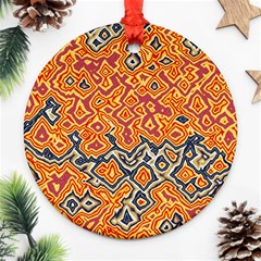 Red Blue Yellow Chaos Ornament (round)