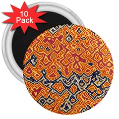 Red Blue Yellow Chaos 3  Magnet (10 Pack)