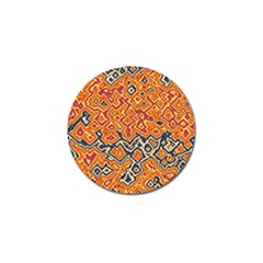 Red Blue Yellow Chaos Golf Ball Marker (4 Pack)