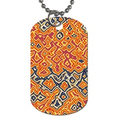 Red Blue Yellow Chaos Dog Tag (two Sides)