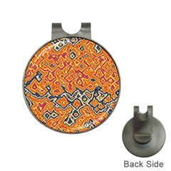 Red Blue Yellow Chaos Golf Ball Marker Hat Clip