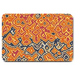 Red Blue Yellow Chaos Large Doormat